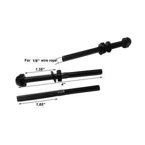 SteelX CC007 1/8" Cable Hardware - Hand Swage Threaded Stud Tensioner
