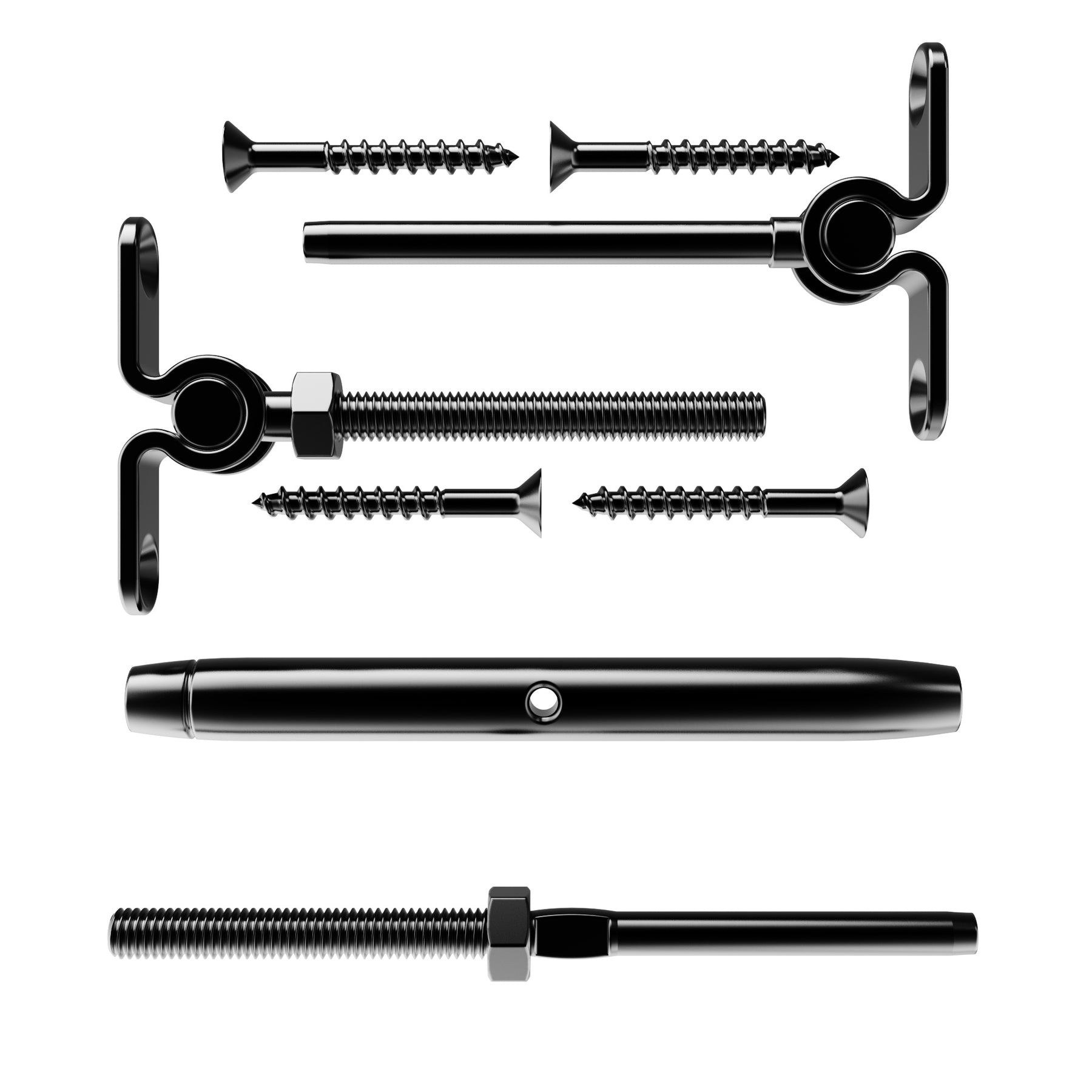 SteelX CC008 1/8" Cable Hardware - Swage Toggle Turnbuckle