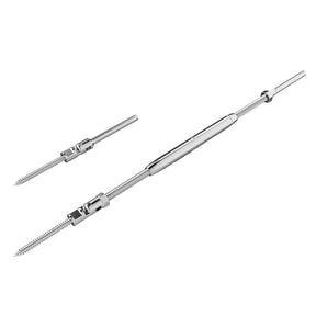 SteelX CC009 1/8" Cable Hardware - Adjustable Angle Lag Screws Turnbuckle Kit