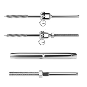 SteelX CC010 1/8" Cable Hardware - Swage Toggle Turnbuckle Hardware