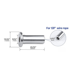 SteelX CC014 1/8" Cable Hardware - Protective Sleeve