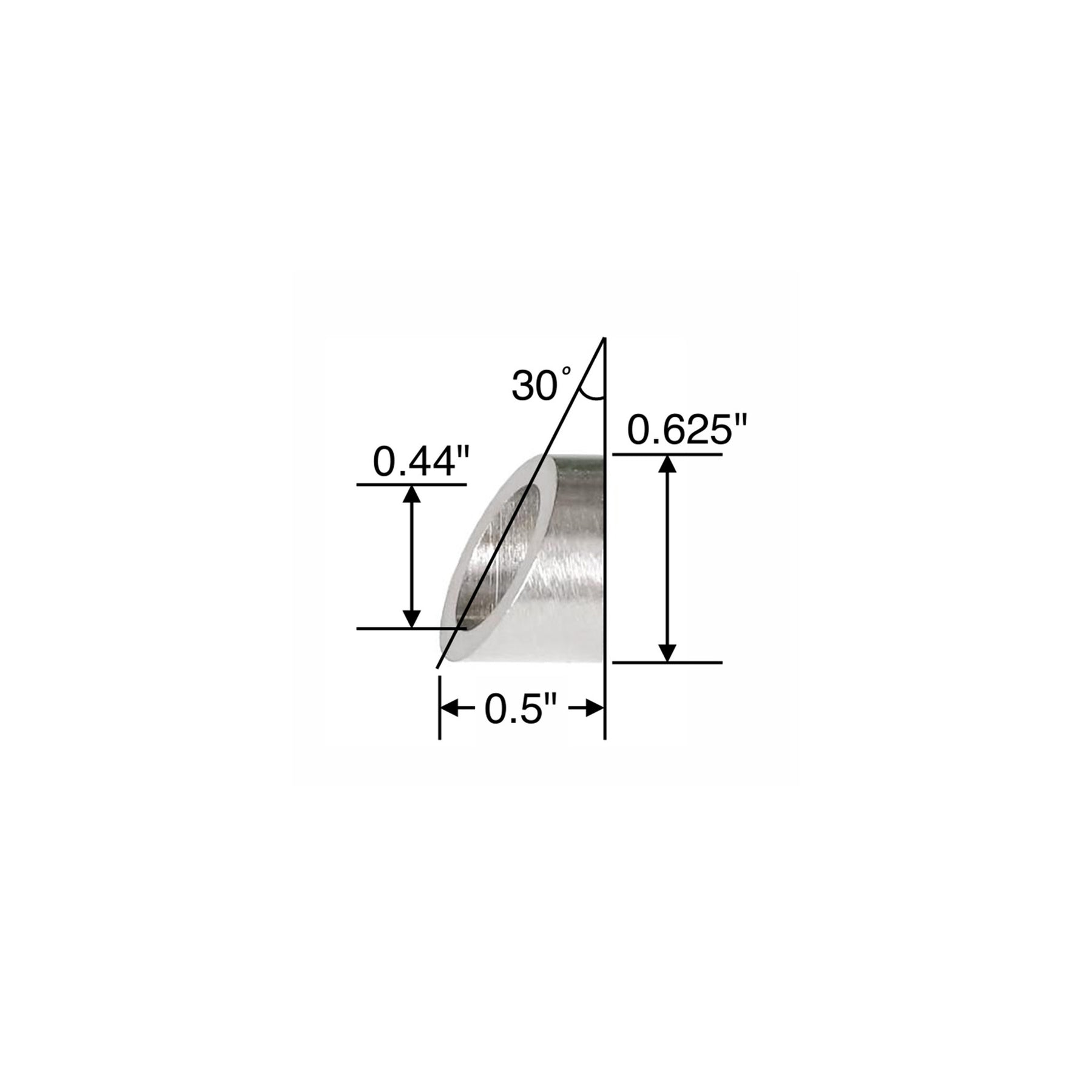 SteelX CC017 1/8" Cable Hardware - 30 Degree Angle Beveled Washer for CC016