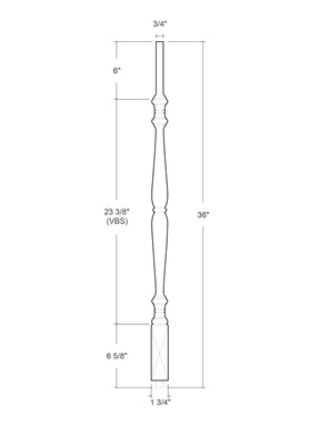Central Park Baluster (Pin Top)