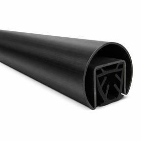 GlassX CR02RD Round Cap Rail for Glass Panels - 16' - Stainless Steel
