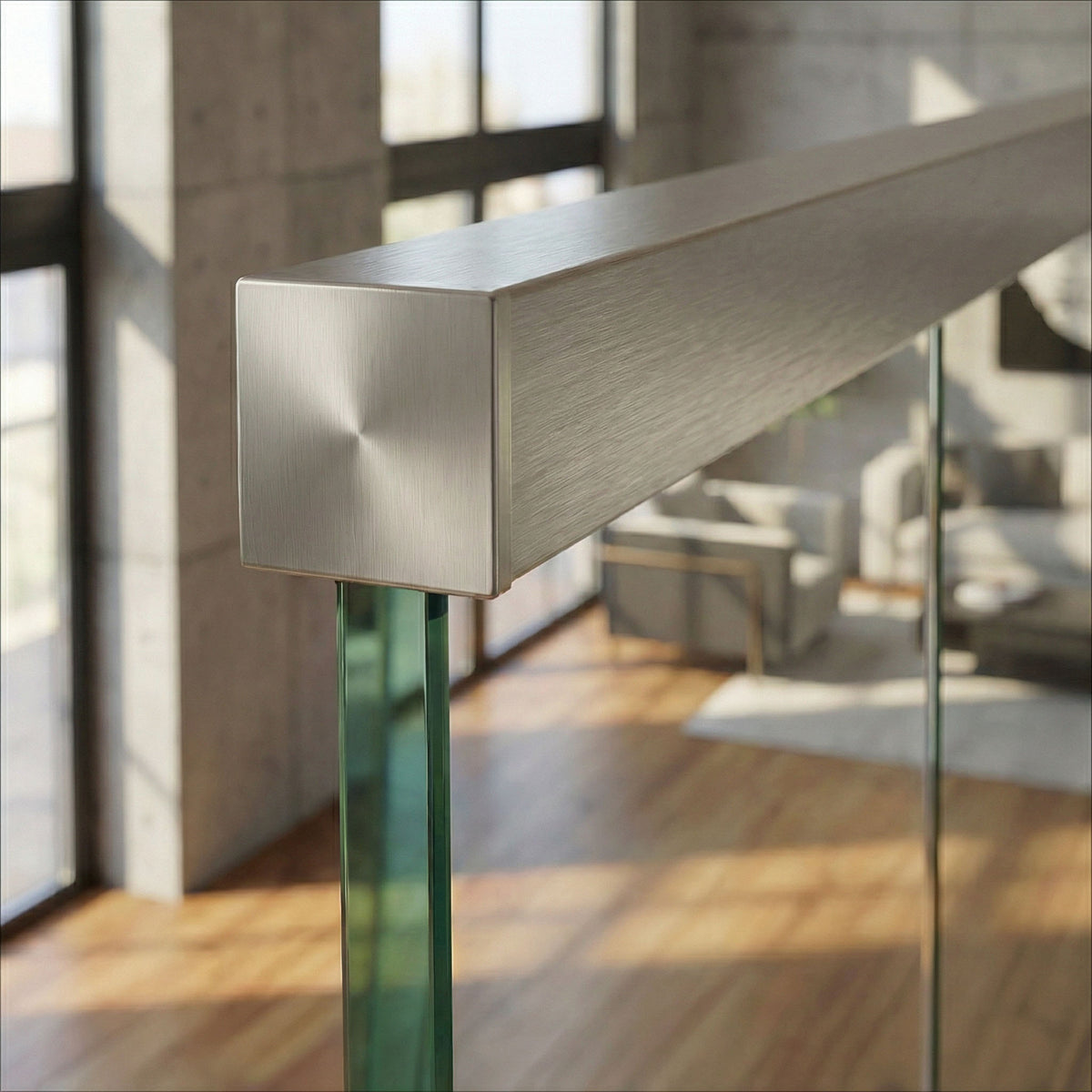 GlassX ECCR01SQ End Cap for Square Rail