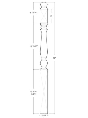 Fifth Ave Post to Post Newel