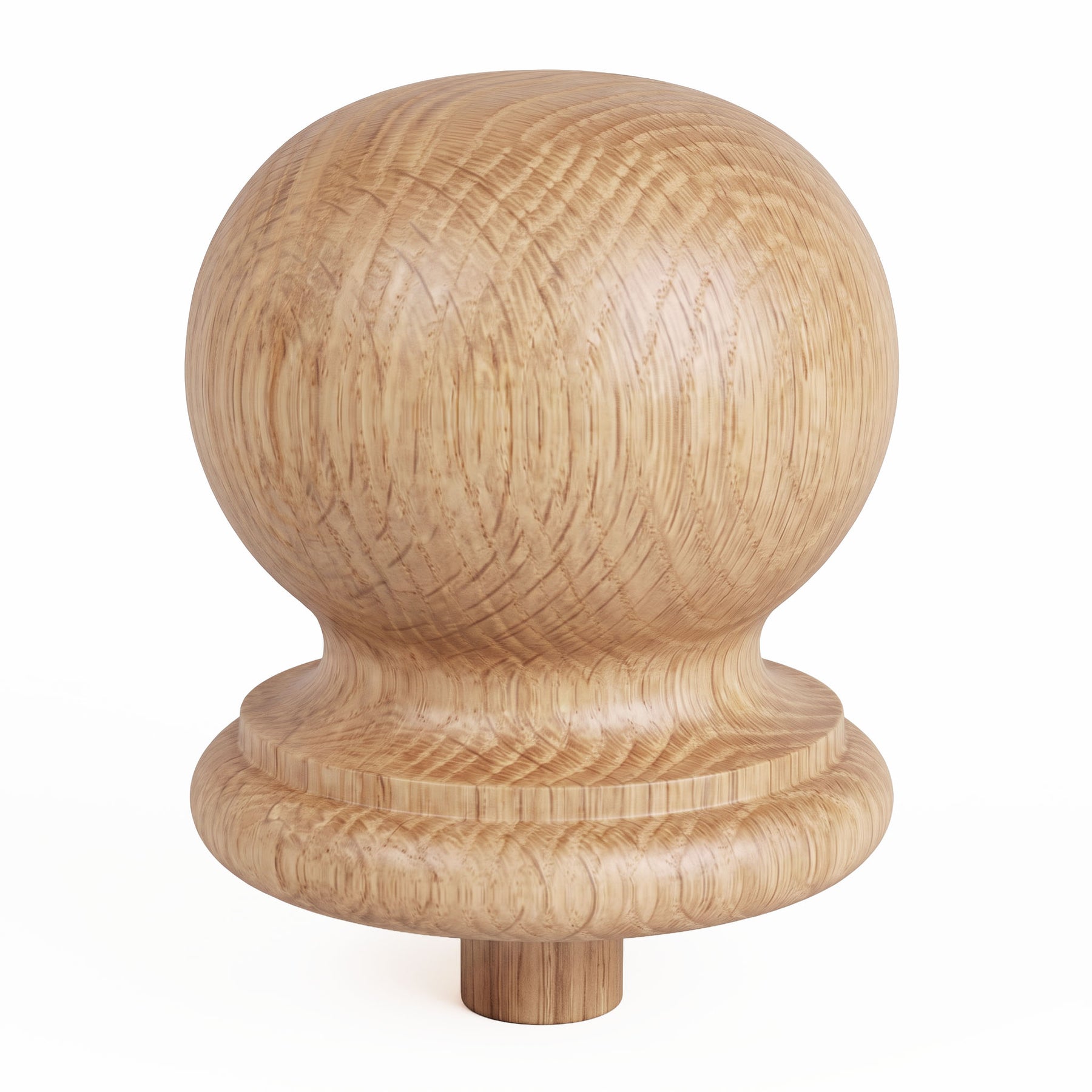Finial Newel Post Cap FN-0103 - Round Ball Top