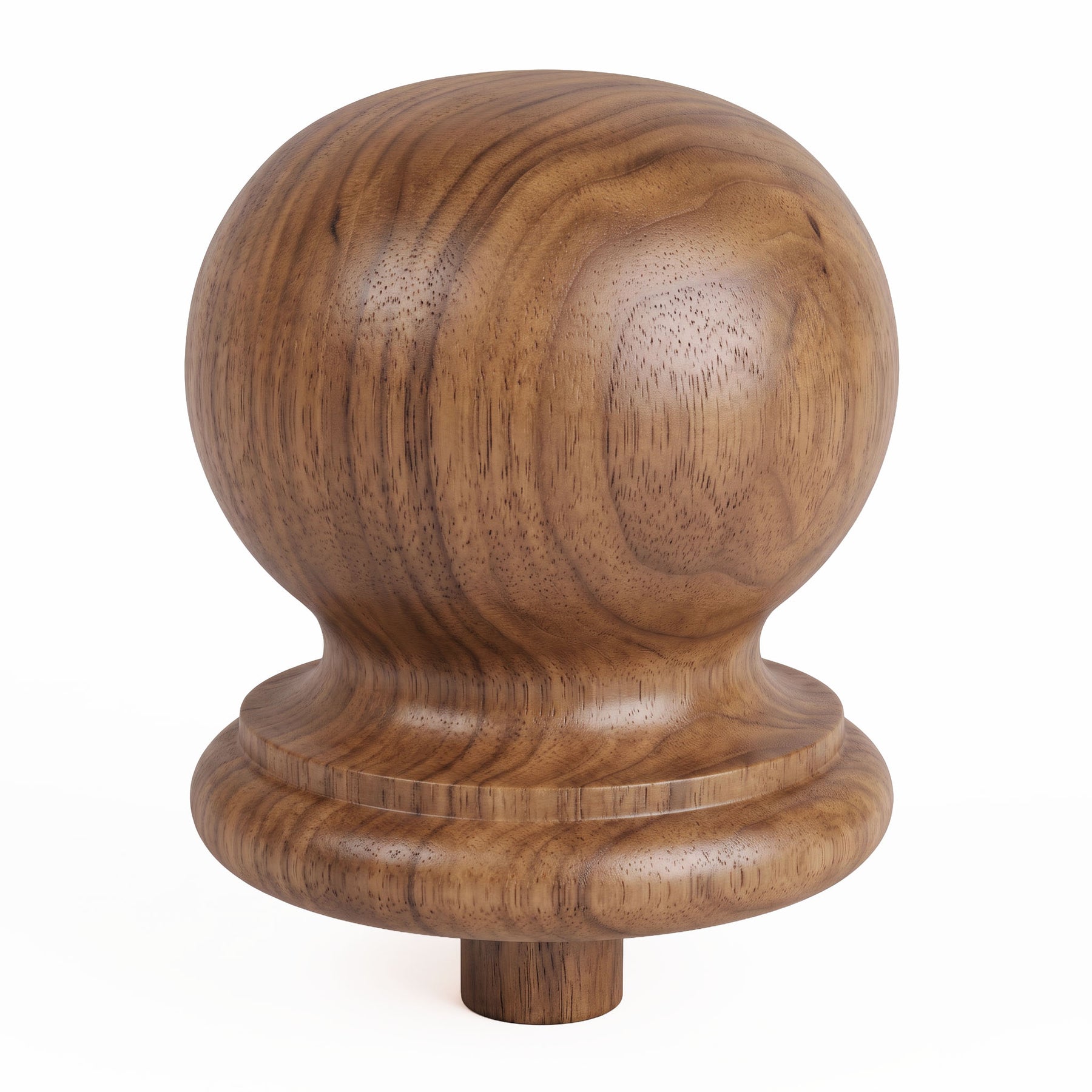 Finial Newel Post Cap FN-0103 - Round Ball Top