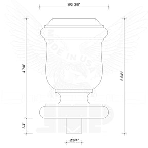 Finial Newel Post Cap FN-0104