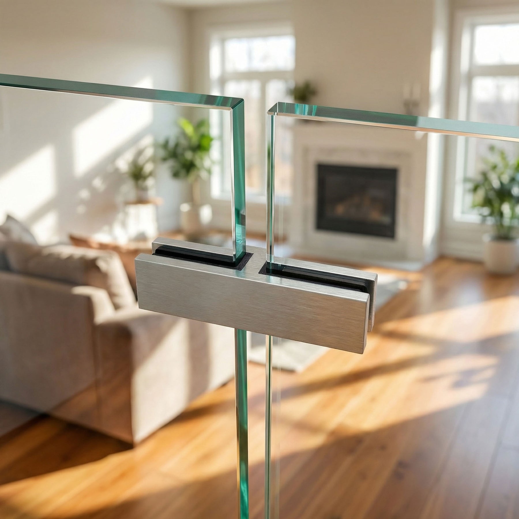 GlassX GC003 Glass Connector - 180 Degree Glass to Glass
