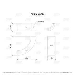 Fitting M0214 - Up Easing 90º