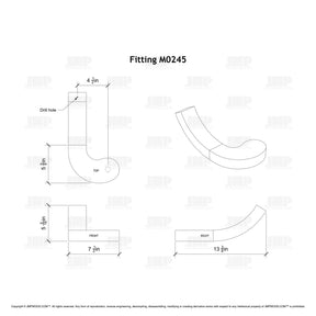 Fitting M0245 - Round Turnout Large (Right Hand)