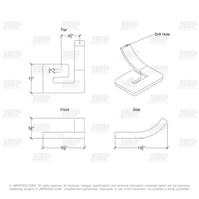 Fitting M4430SQ - Squared Volute (Left Hand)