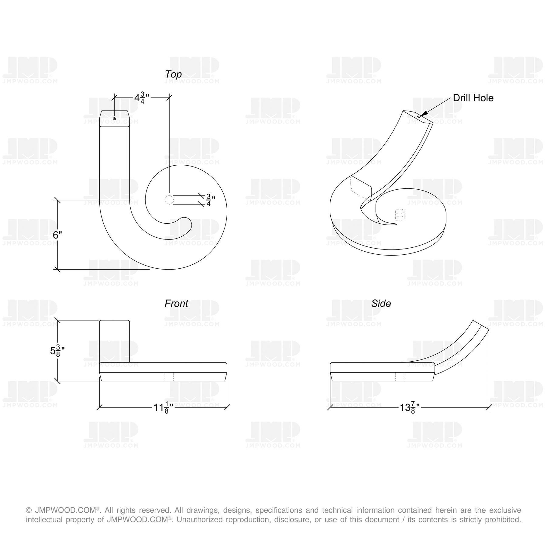 Fitting M4435 - Round Volute (Right Hand)