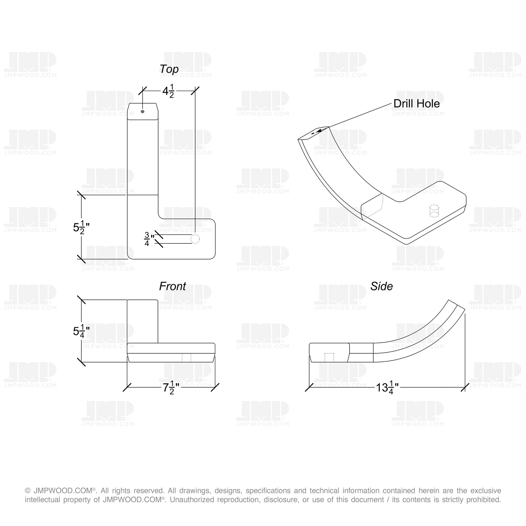 Fitting M4440SQ - Squared Turnout Large (Left Hand)
