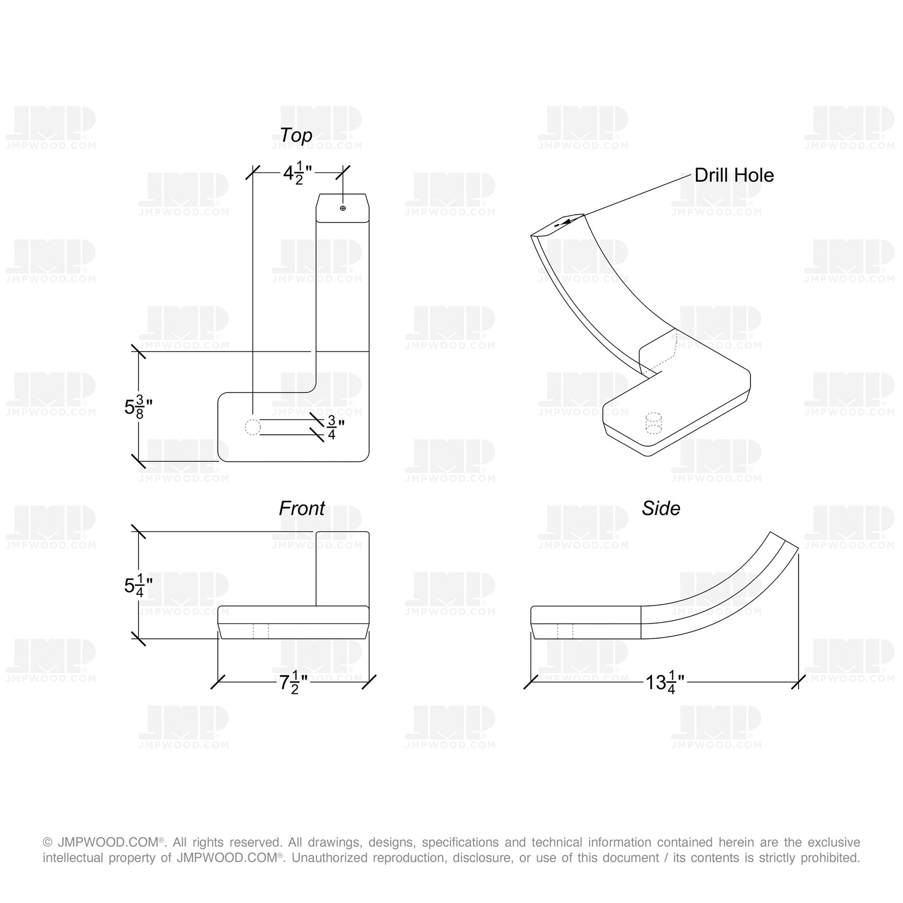 Fitting M4445SQ - Squared Turnout Large (Right Hand)