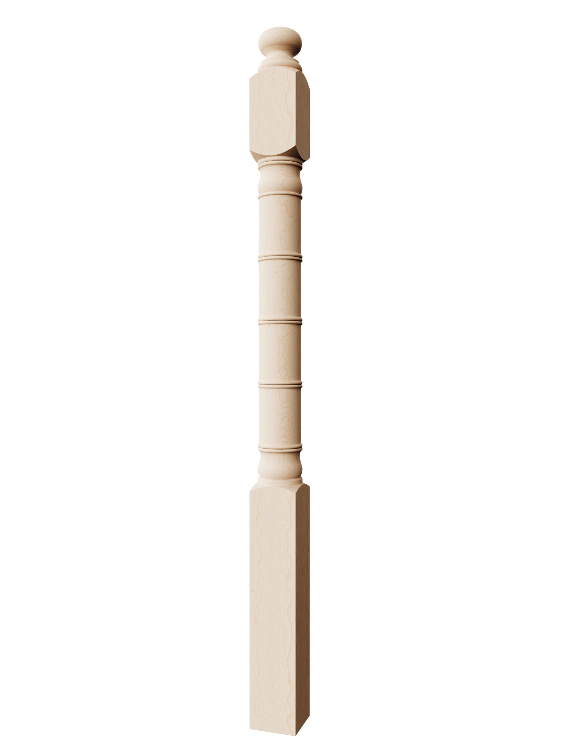 Bamboo Post to Post Newel