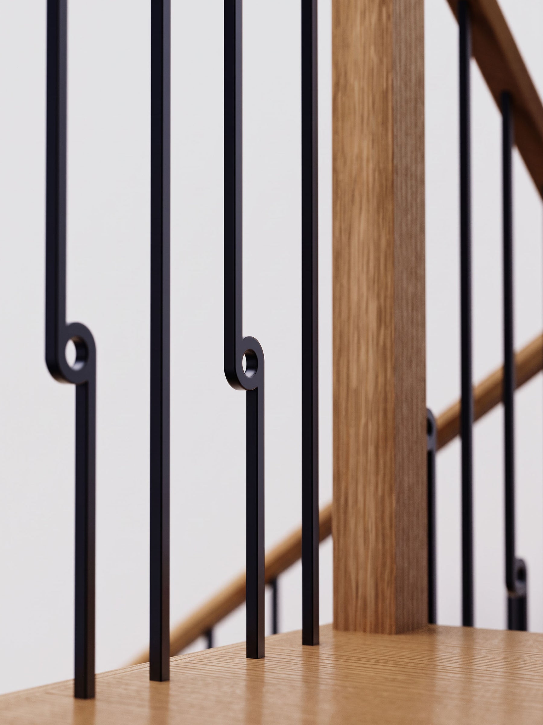 Noto Iron Baluster - 1/2" Square - Half Note