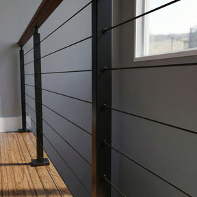 SteelX NP041 Newel Post - Level-Drilled Side Holes