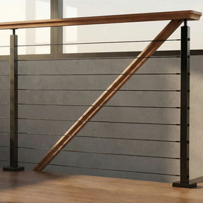 SteelX NP041 Newel Post - Level-Drilled Side Holes