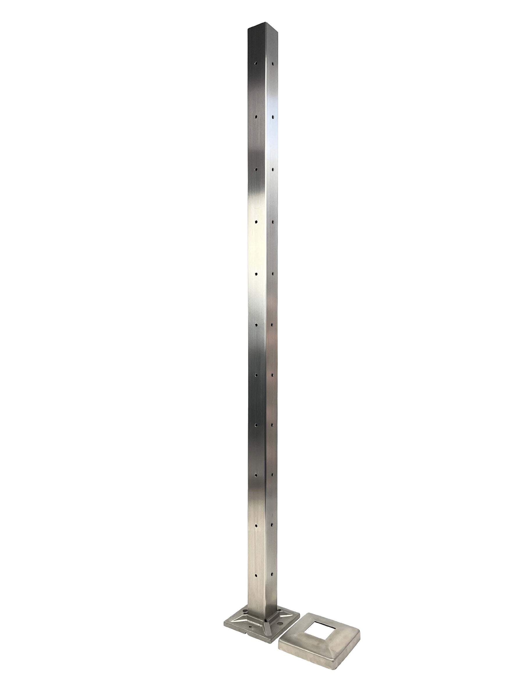 SteelX NP042 Newel Post - 90° Quarter Turn Holes