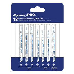AvantiPRO U-Shank Jig Saw Blade Set for Wood & Metal