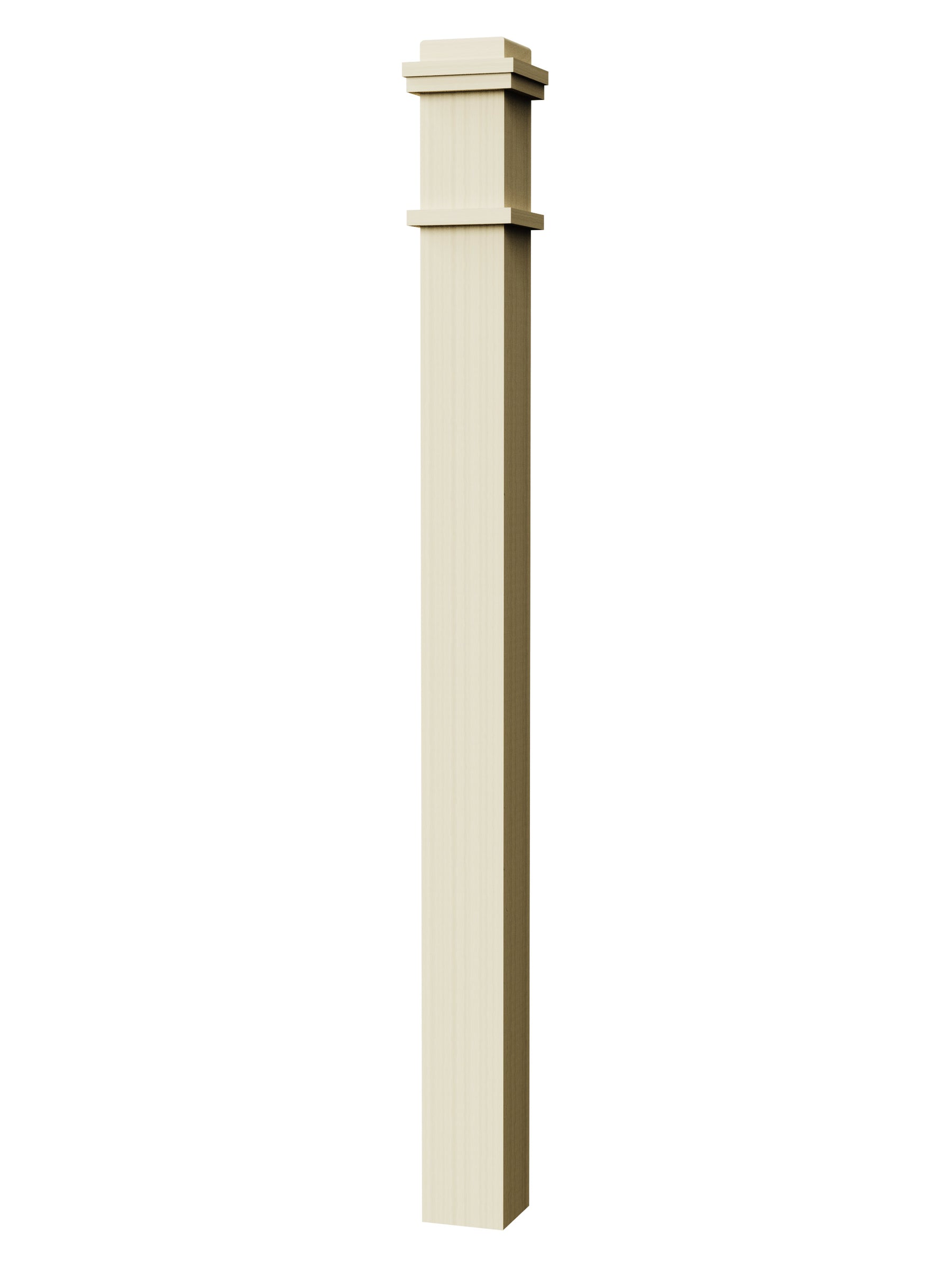 Box Newel 4375M - Mission Style (4-3/4")