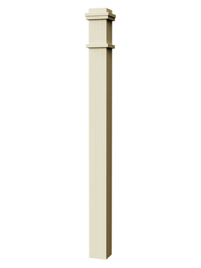 Box Newel 4375M - Mission Style (4-3/4")