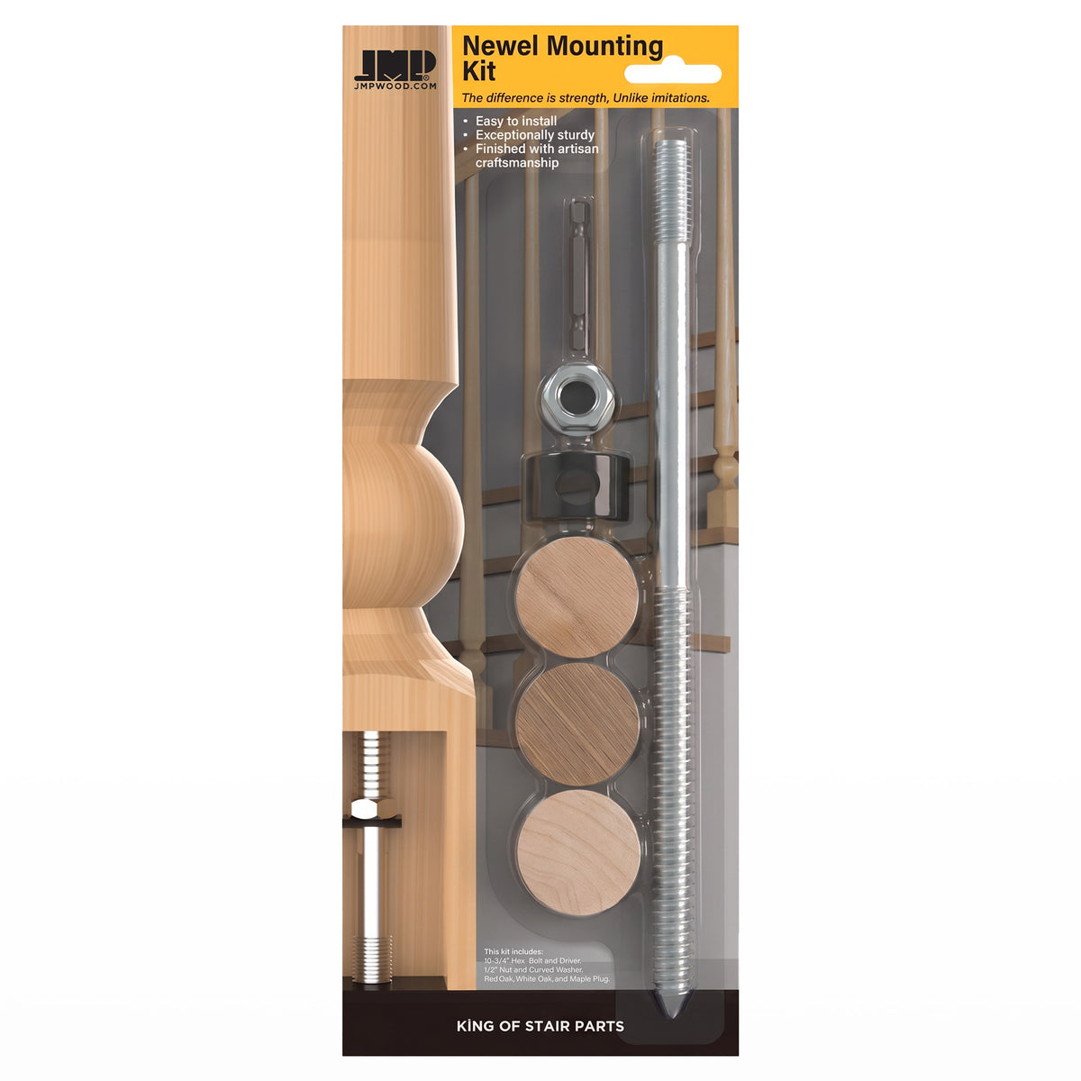 Wood Newel Post Mounting Kit Q1000