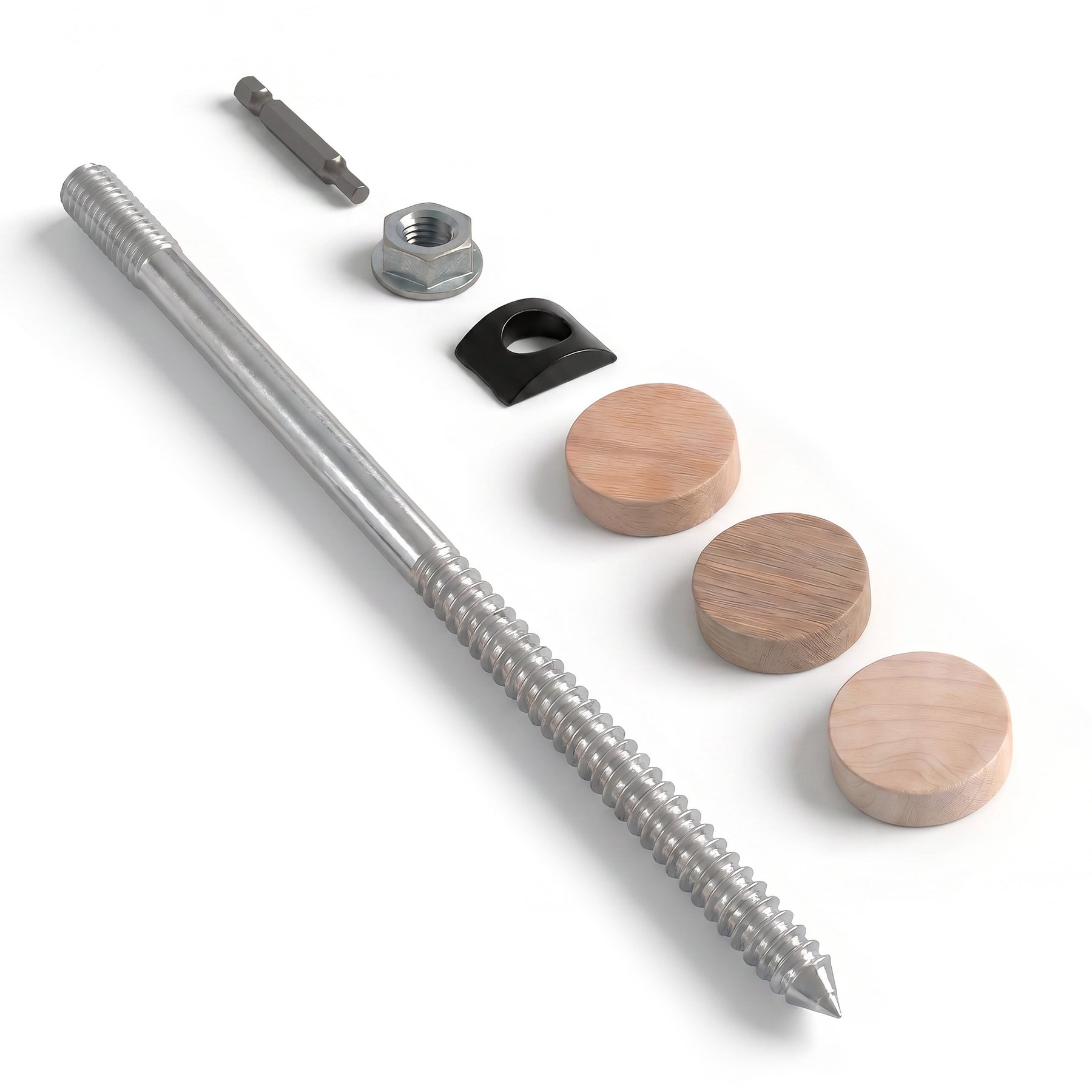 Wood Newel Post Mounting Kit Q1000