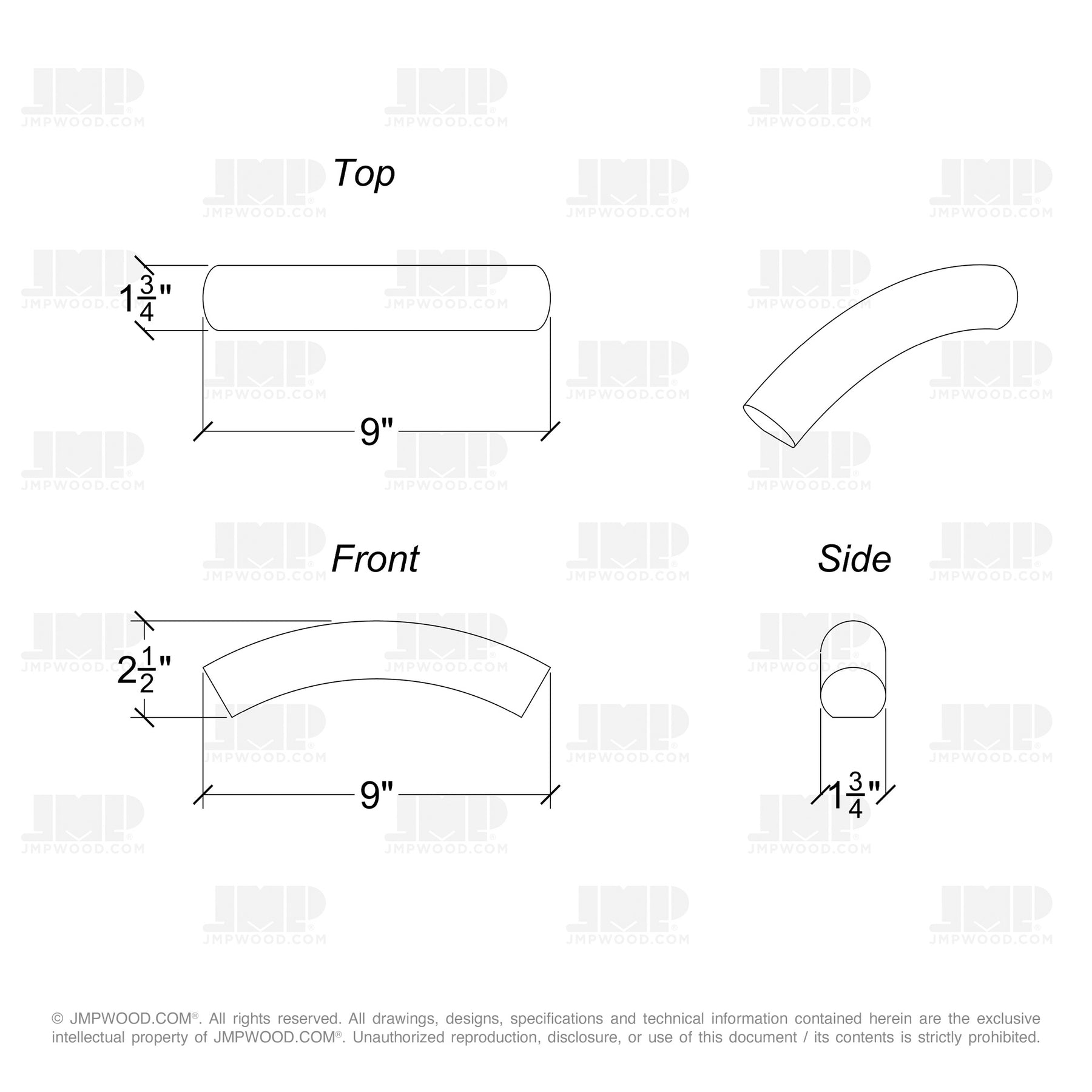 Fitting R6413 (6040 Handrail) - Over Easing 60º