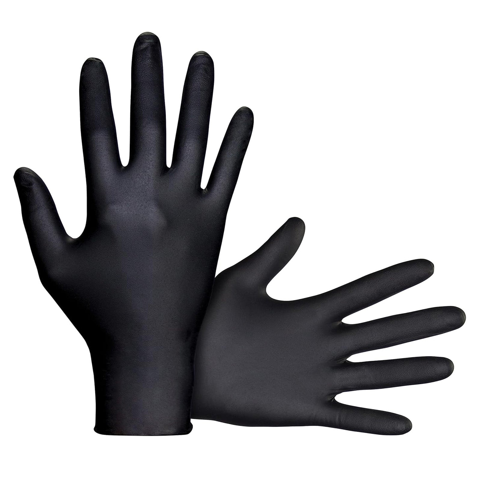 Raven Powder-Free Nitrile 7-Mil Black Disposable Gloves (100 Gloves)