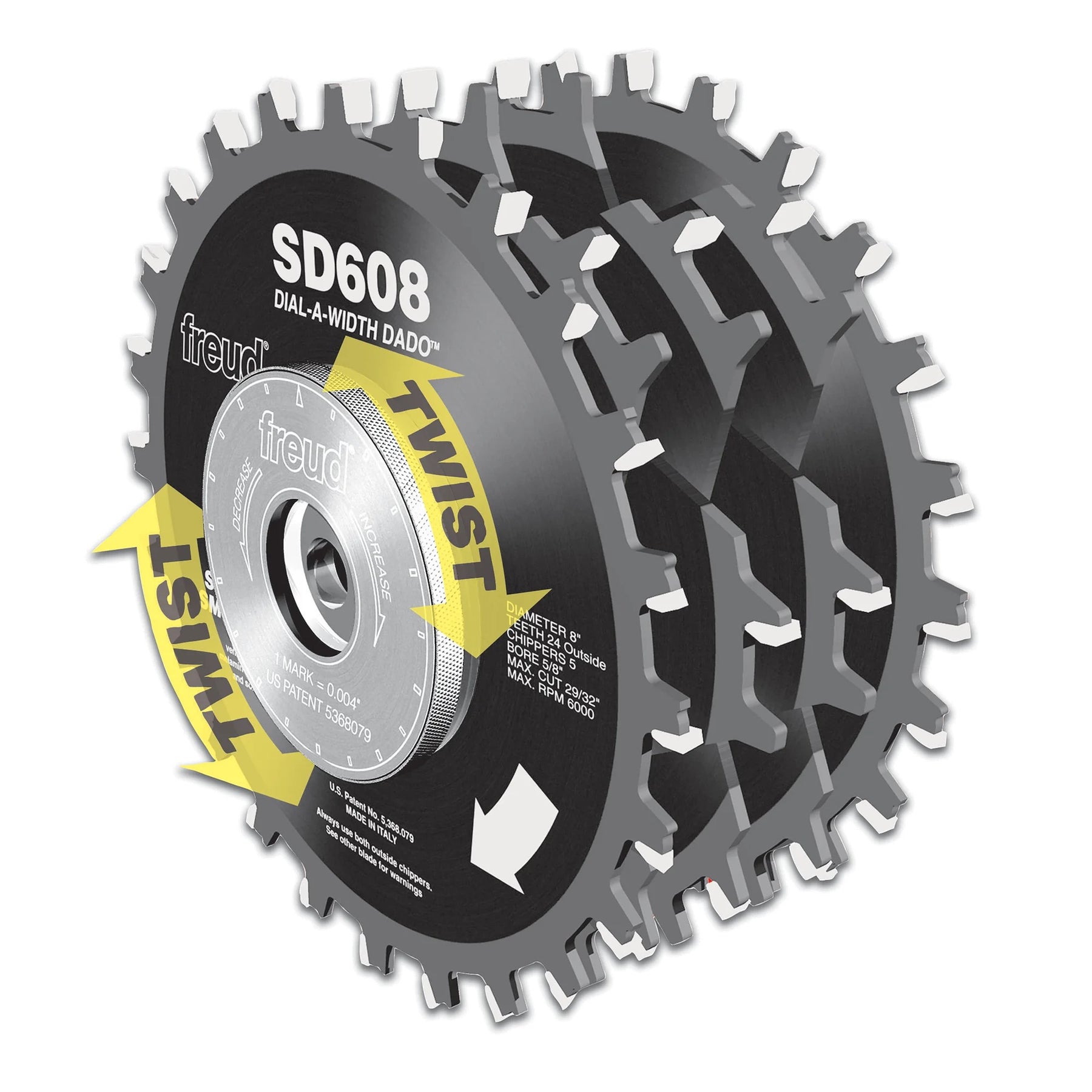 Freud Dial-A-Width Dado Sets Saw Blades