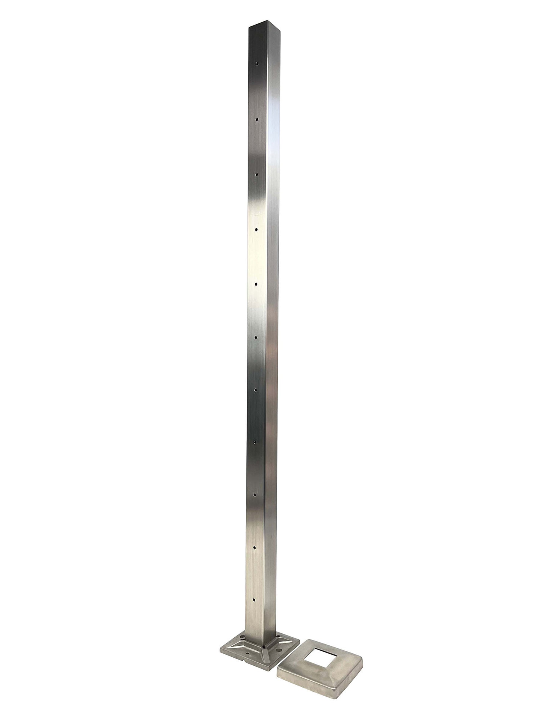 SteelX NP041 Newel Post - Level-Drilled Side Holes