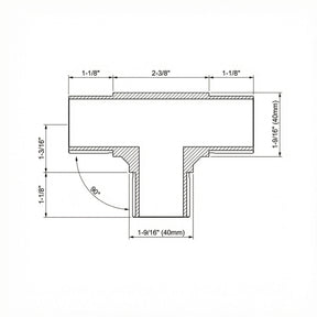 SteelX TC002 Triple T Connector