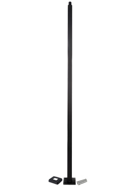 Iron Newel TN01-F - 1-3/16" Square - With Flange & Welded Plate