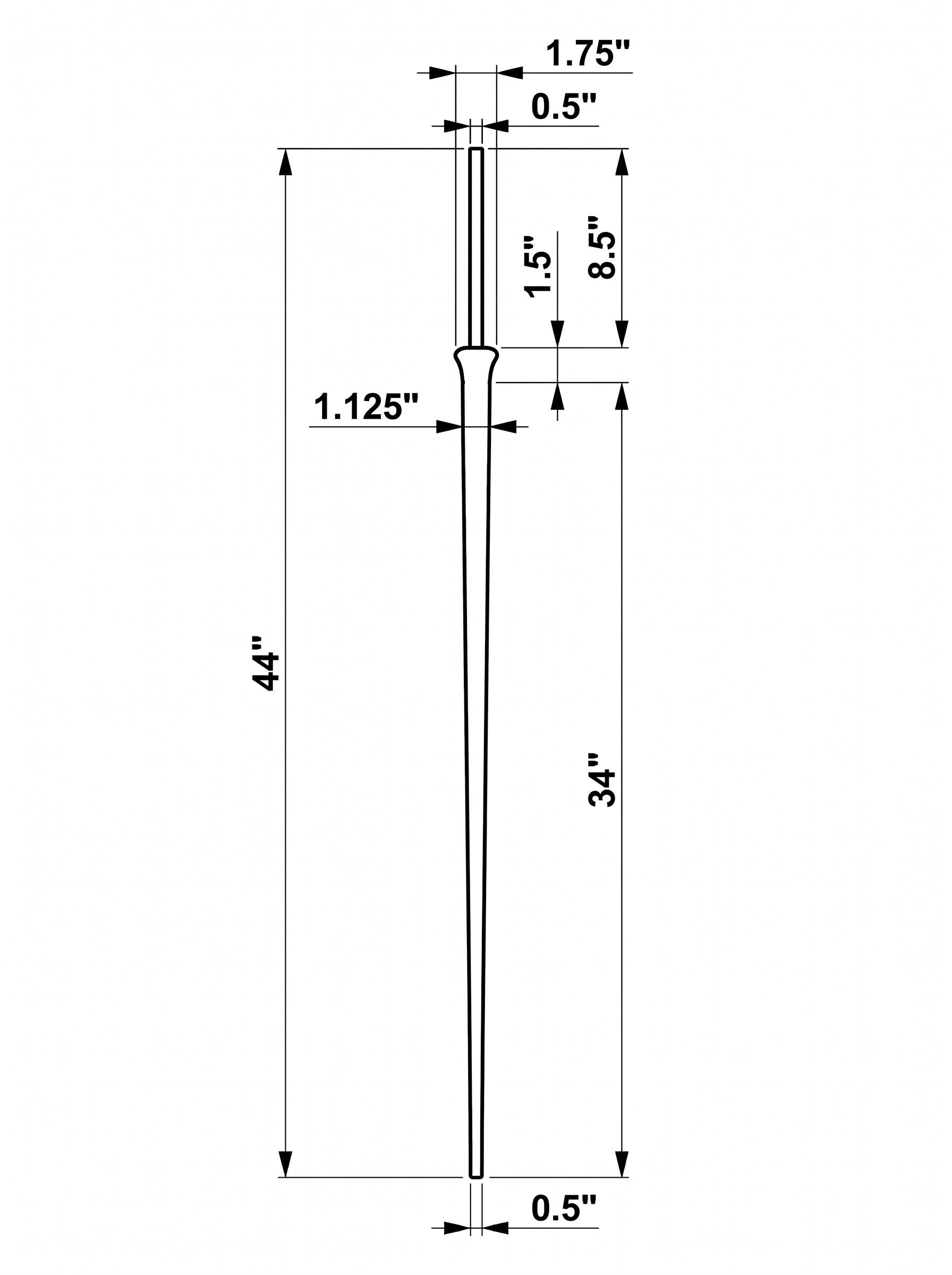 Umbra Iron Baluster - 1/2" Round