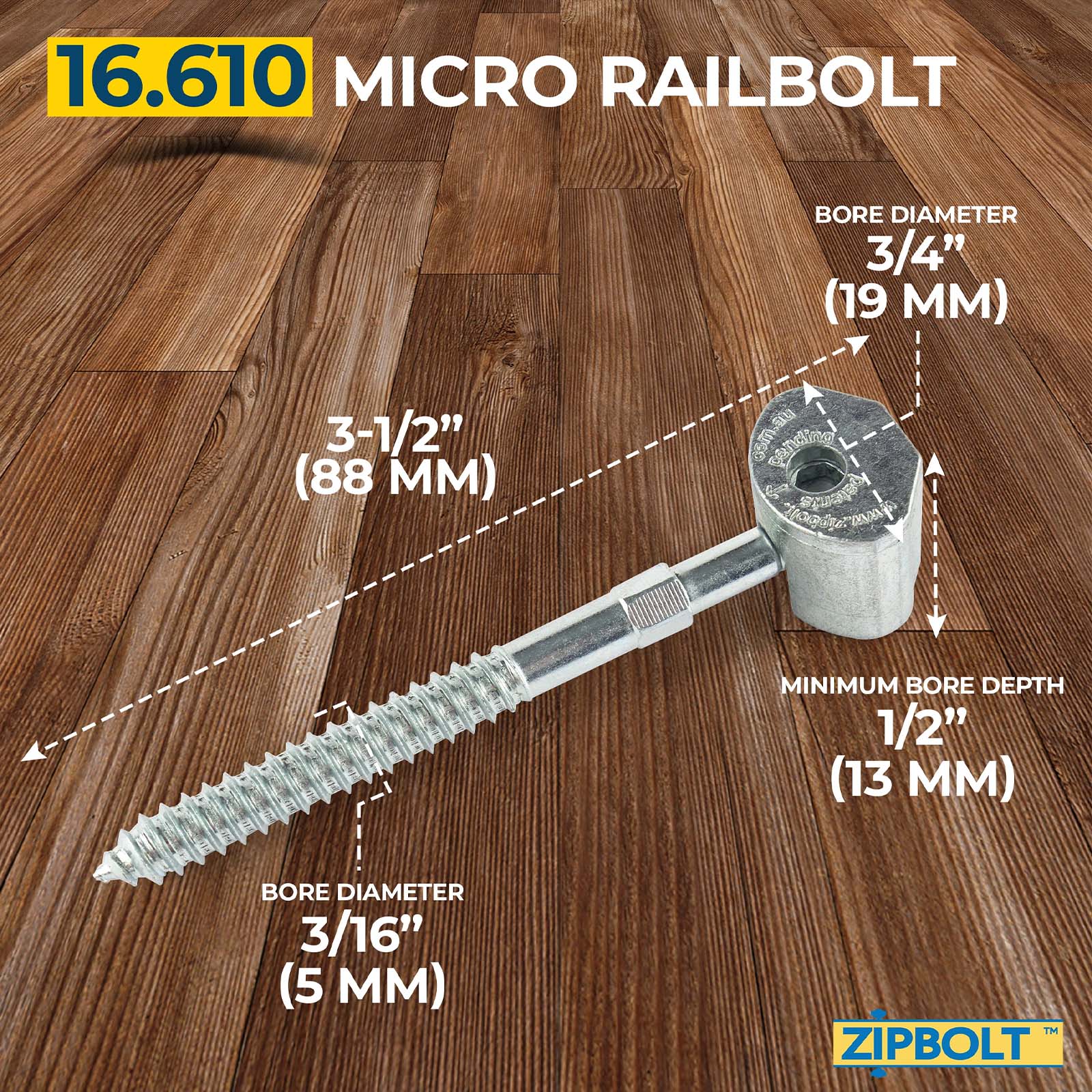 Zipbolt UT Micro Railbolt