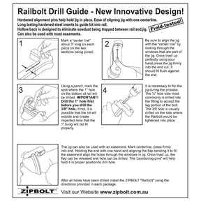 Zipbolt Railbolt Drill Guide 40.260