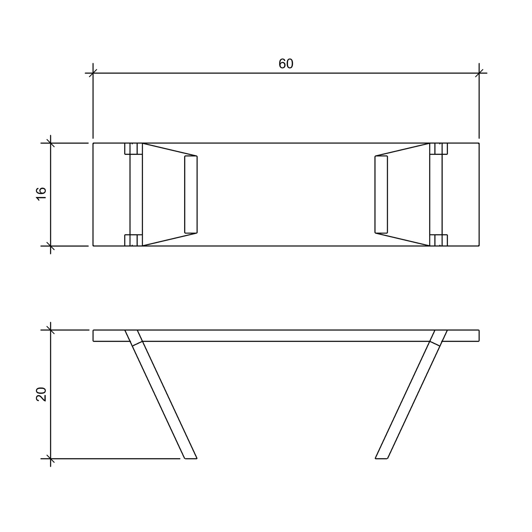 Wood Bench