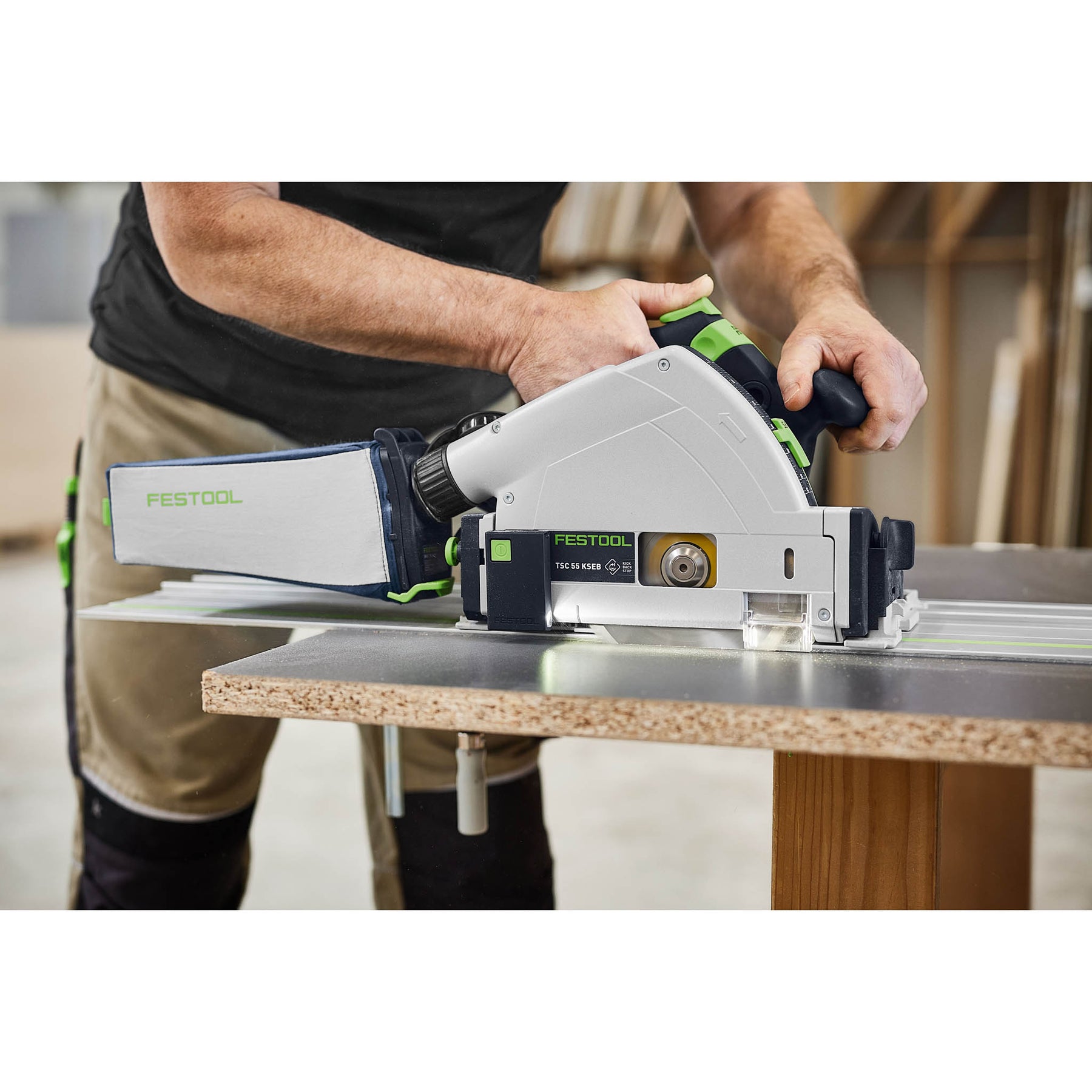 Festool Cordless Track Saw TSC 55 KSEB-Basic