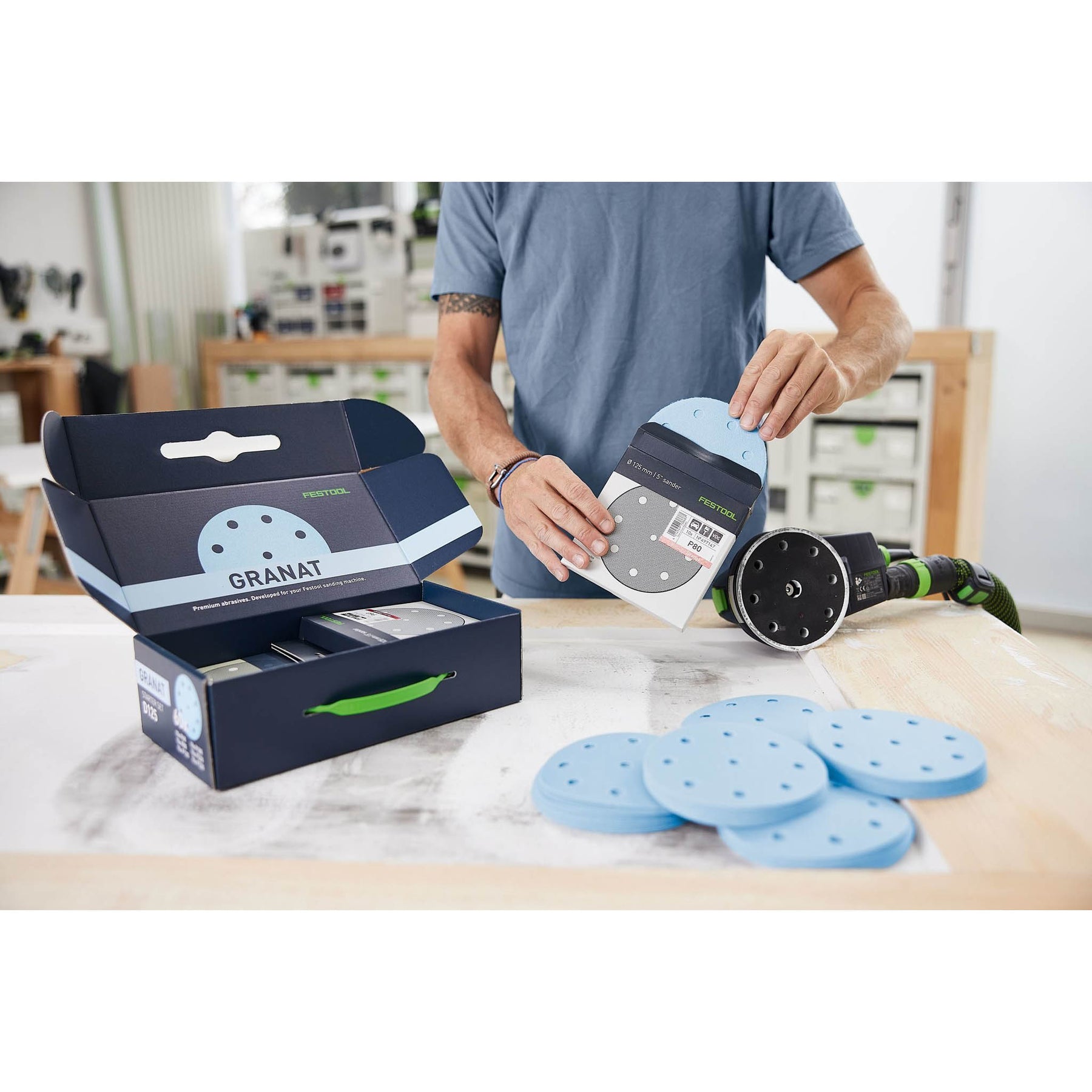 Festool Grit Abrasives Granat D125 GR-Set