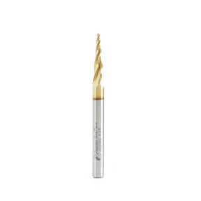 Amana Tool High Speed Steel (HSS) Carving CNC 2D and 3D ZrN Coated Router Bits