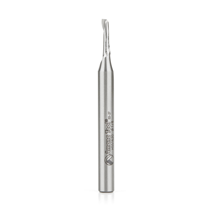 #option_HSS1620 - Single Flute Spiral 1/8 Dia x 3/8 x 1/4 Inch Shank Up-Cut