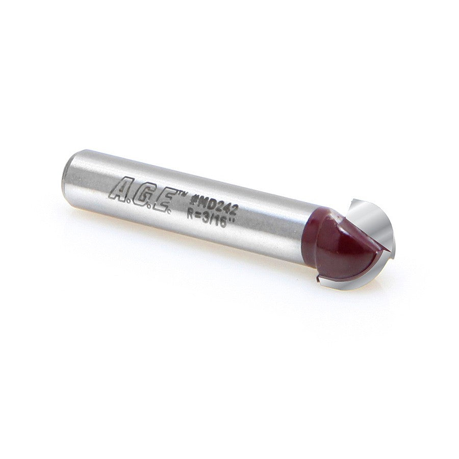 #option_MD242 - 3/16 Radius x 3/8 Dia x 1/4 x 1/4 Inch Shank