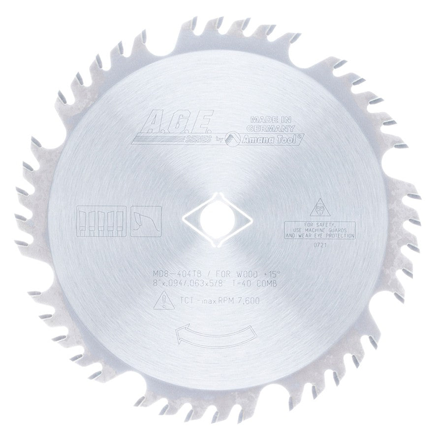 A.G.E. Thin Kerf Combination Circular Saw Blades