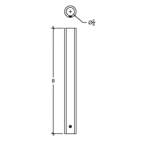 2GRSLV Round Sleeve for 5/8" Round Iron Baluster
