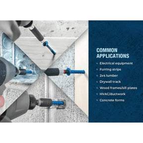 Tapcon Concrete Screw Anchors - Star Flat Head