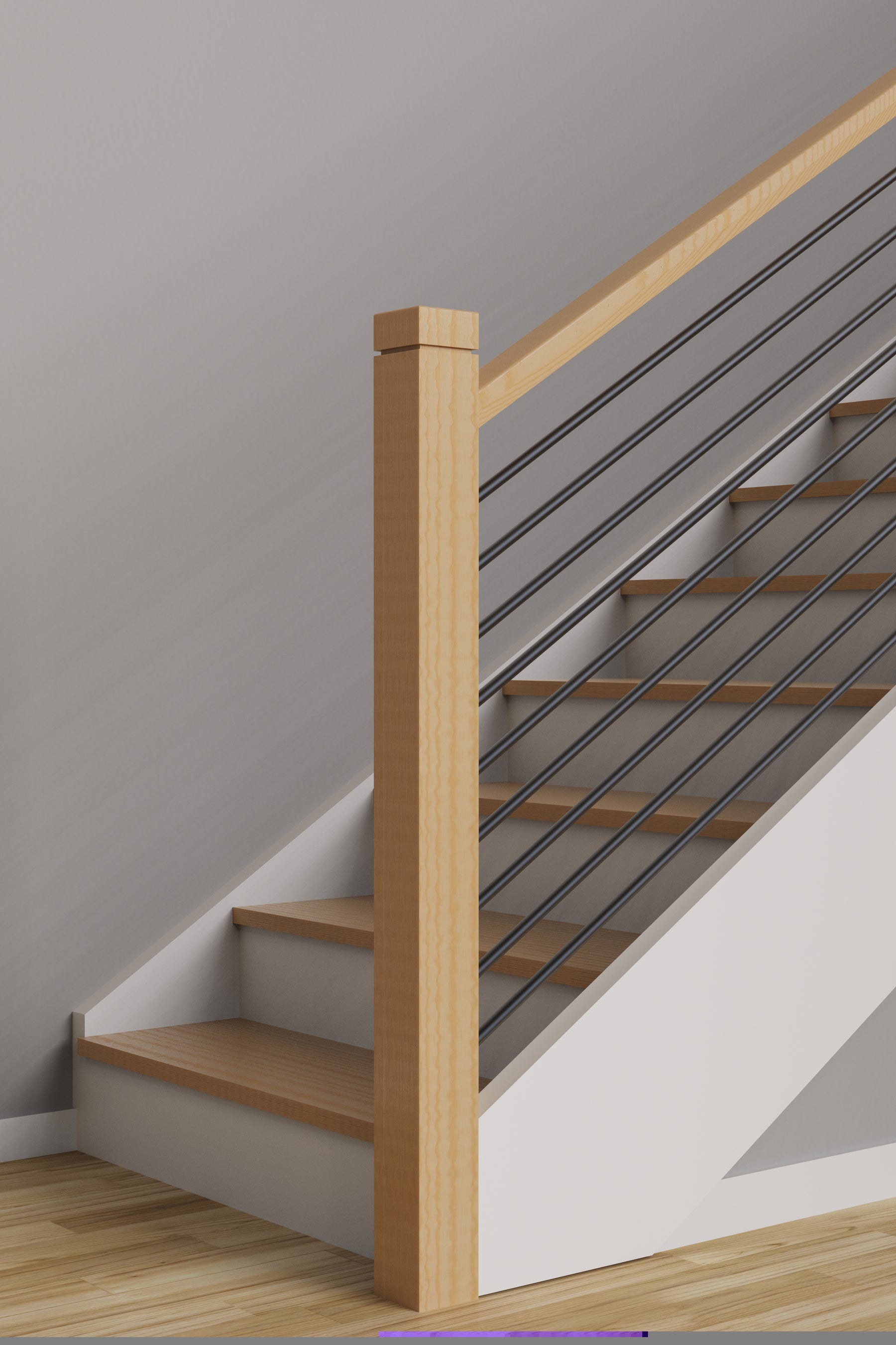 Iron Baluster 9500XL - 5/8" Round - Plain Long Length