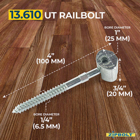 Zipbolt UT Railbolt